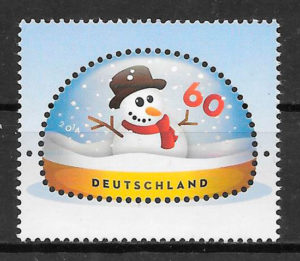 filatelia navidad Alemania 2014