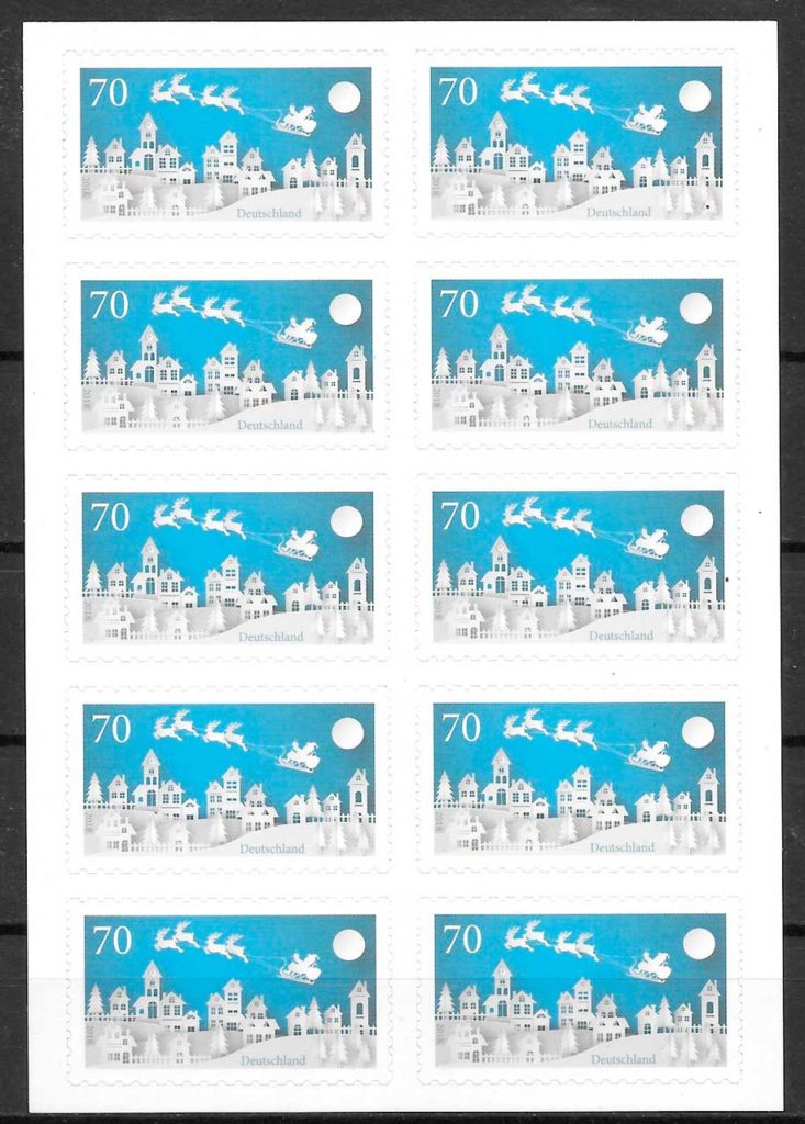 sellos navidad Alemania 2018