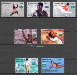 filatelia coleccion olimpiadas Azerbaiyan 1996