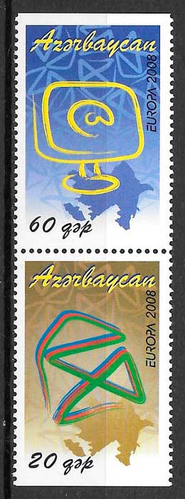 coleccion sellos Europa Azerbaiyan 2008