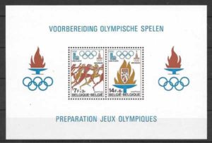 coleccion sellos olimpiadas Belgica 1978