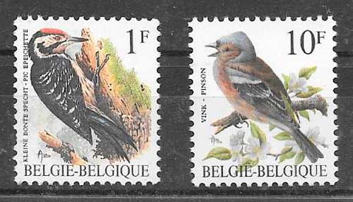 filatelia fauna Belgica 1989