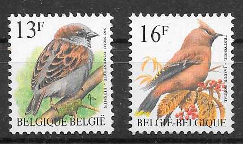 sellos fauna Belgica 1993