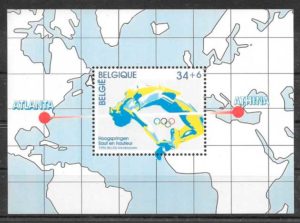 filatelia olimpiadas Belgica 1996