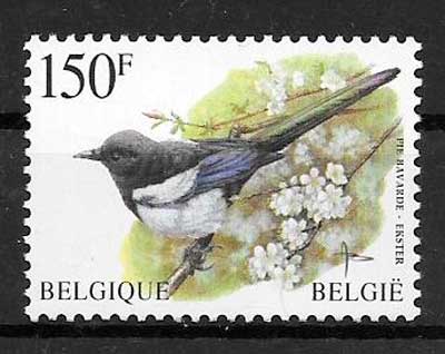 coleccion sellos Belgica fauna 1997