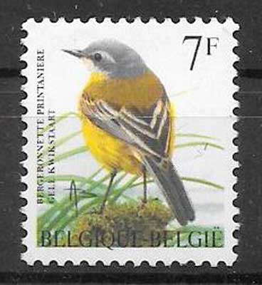coleccion sellos Belgica fauna 1997