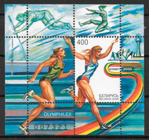 filatelia olimpiadas Bielorrusia 2000