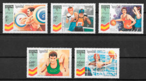 sellos olimpiadas Camboya 1992