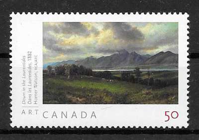 sellos pintura Canada 2005