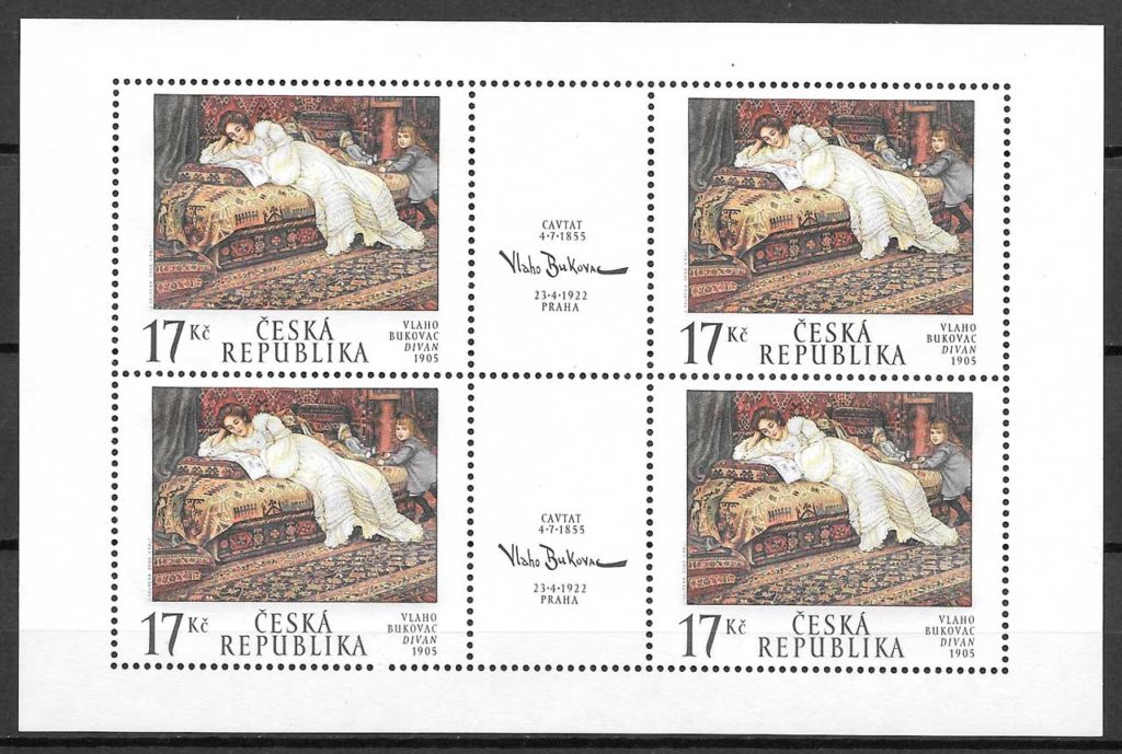 coleccion sellos pintura Chequia 2002