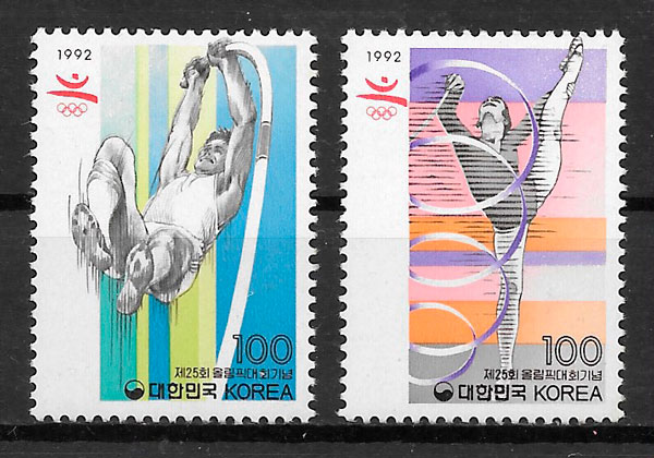 sellos olimpiadas Corea del Sur 1992