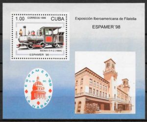 filatelia trenes Cuba 1996