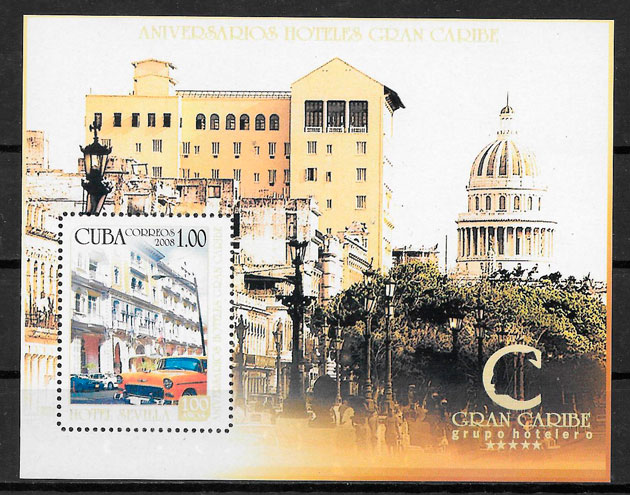 filatelia arquitectura Cuba 2008