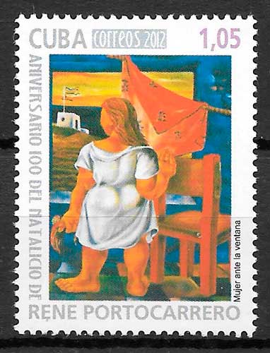 sellos pintura Cuba 2012