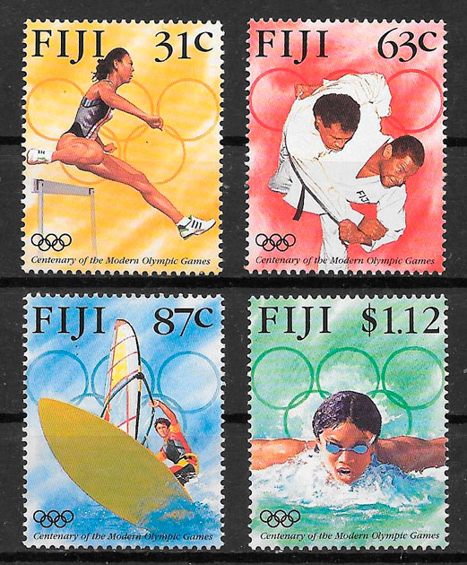 filatelia olimpiadas 1996 Fidji