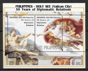 filatelia pintura Filipinas 2001