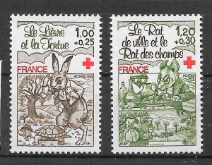 filatelia colección cruz roja Francia 1978