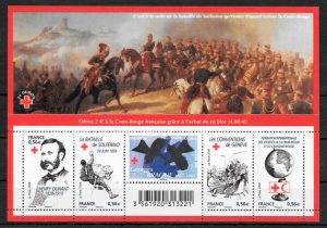 filatelia colección cruz roja Francia 2009