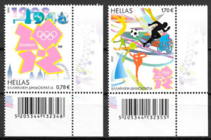 filatelia olimpiadas Grecia 2012