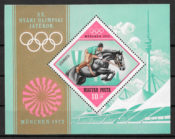 filatelua colección olimpiadas Hungría 1972