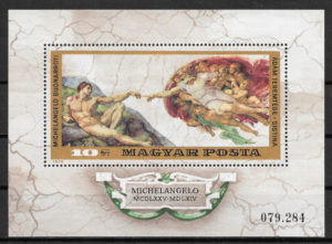 sellos pinturas Hungría 1975