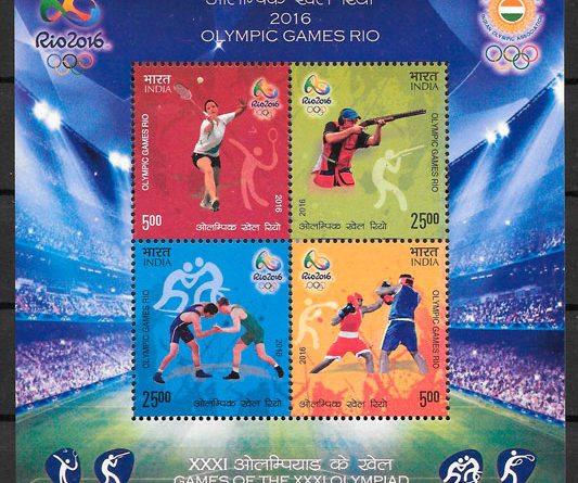 sellos olimpiadas India 2016