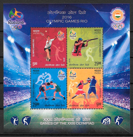 sellos olimpiadas India 2016