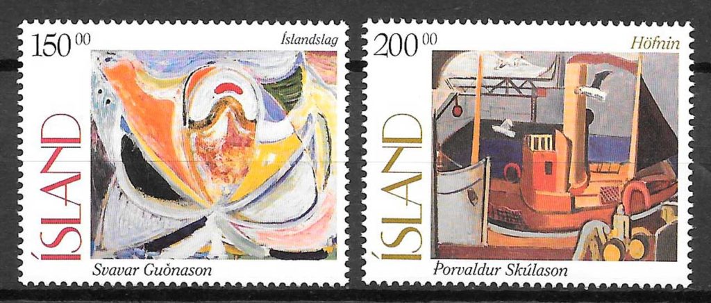 sellos pintura islandia 1997