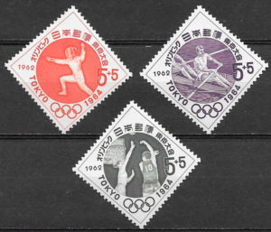 sellos olimpiadas Japon 1962