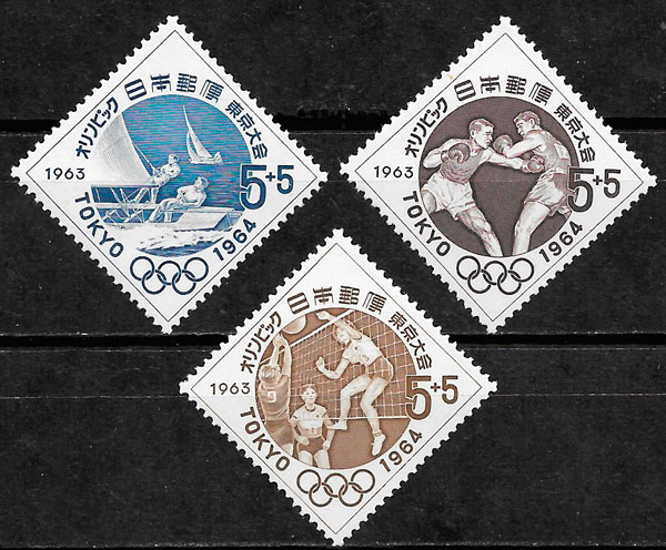 filatelia colección olimpiadas Japón 1963