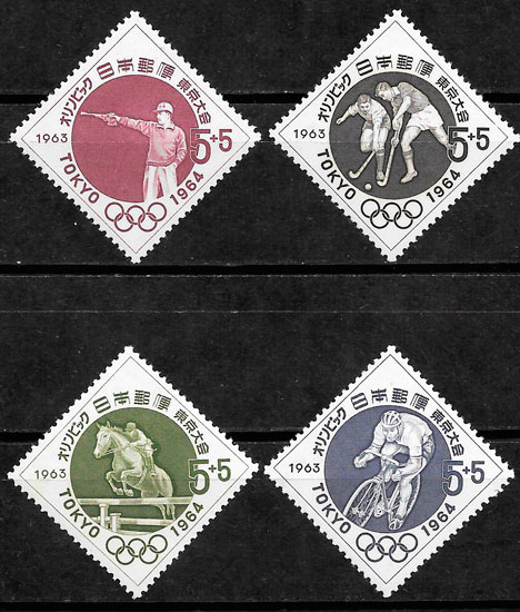 colección sellos olimpiadas Japón 1963