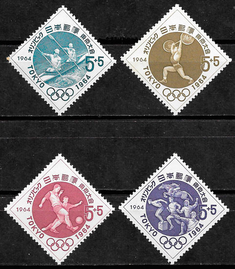 sellos olimpiada Japon 1964
