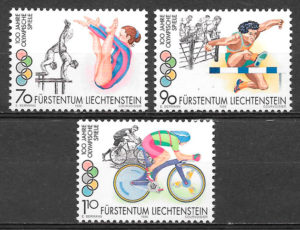 sellos olimpiadas Liechtenstein 1996