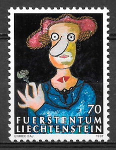 filatelia pintura Liechtenstein 1997