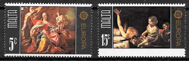 coleccion sellos Europa Malta 1975
