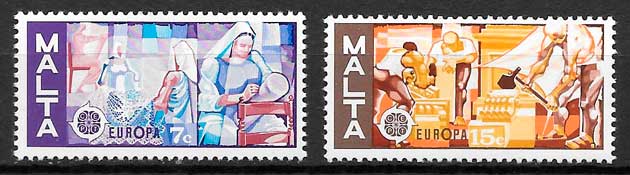 coleccion sellos Europa Malta 1976