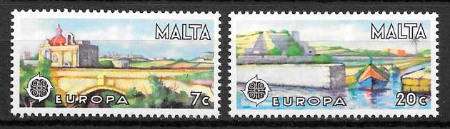 coleccion sellos Europa Malta 1977