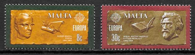 sellos Europa Malta 1980