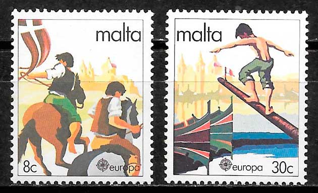 filatelia coleccion  Europa Malta 1980