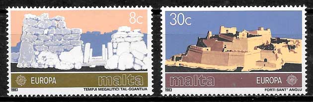 filatelia coleccion  Europa Malta 1983
