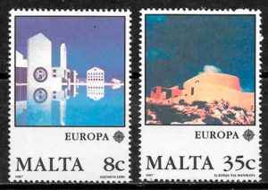 sellos Europa Malta 1987