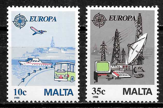 sellos Europa Malta 1988