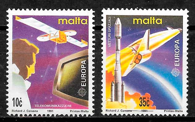 filatelia Europa Malta 1991