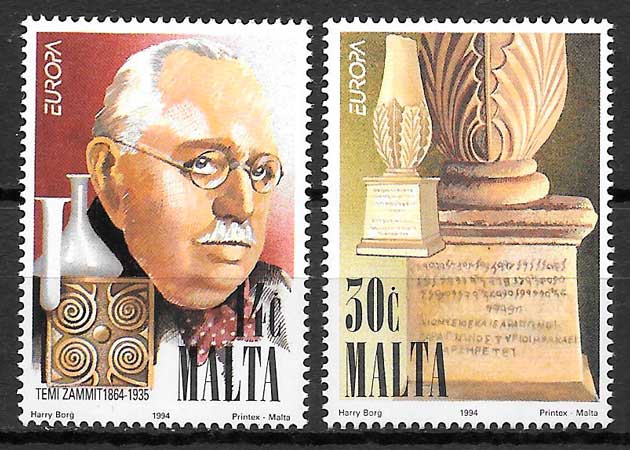 coleccion sellos Europa Malta 1994