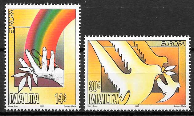 coleccion sellos Europa Malta 1995