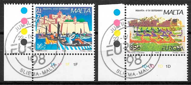 coleccion sellos Europa Malta 1998