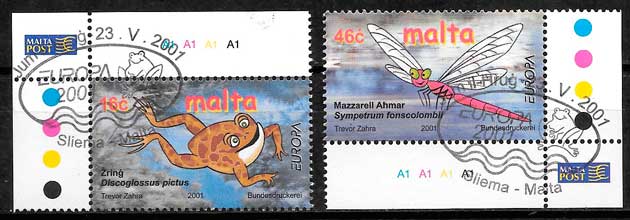 filatelia coleccion Europa Malta 2001