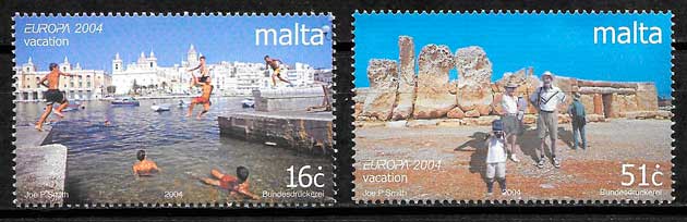 sellos europa Malta 2004
