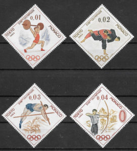 fiatelia olimpiadas Monaco 1964