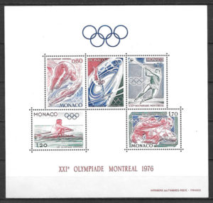 filatelia coleccion olimpiadas Monaco 1976